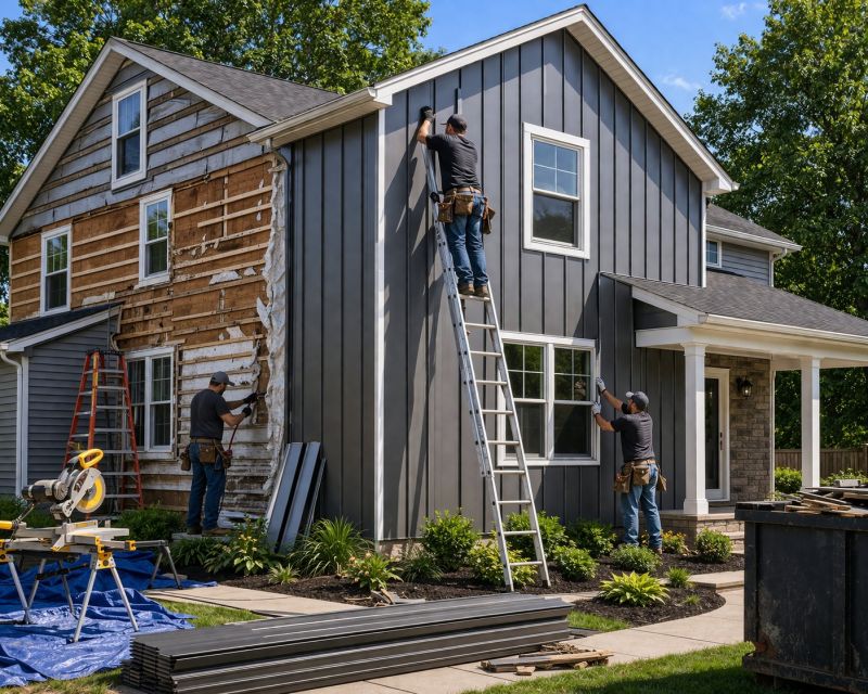 Synthetic Siding Installation in Greensburg, IN